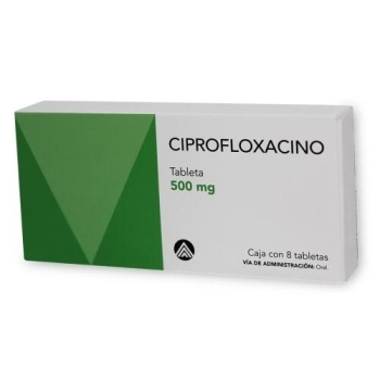 CIPROFLOXACINO 500MG 8 TAB MEXIPHARMACY FARMACIA ONLINE EN MEXICO