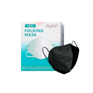 RESPIRADOR KN95 NEGRO CAJA C/10 PIEZAS