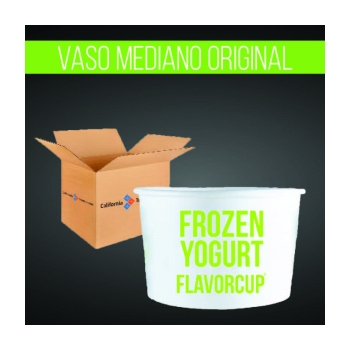 VASO OFICIAL PARA HELADO FLAVOR CUP  12 oz 100 PIEZAS