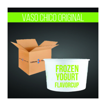 VASO OFICIAL PARA HELADO FLAVOR CUP  8 oz 100 PIEZAS