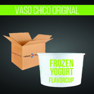 VASO OFICIAL PARA HELADO FLAVOR CUP  8 oz 100 PIEZAS