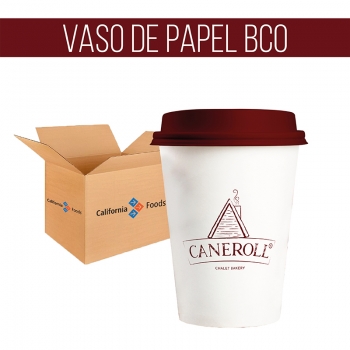 VASO OFICIAL CON TAPA PARA CAFE 12 oz