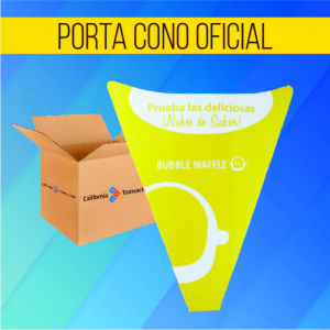 PORTA CONO OFICIAL BUBBLE WAFFLE CO