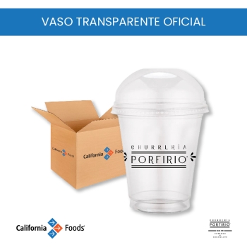 VASO OFICIAL PET CON TAPA DOMO 16 oz