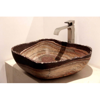 LAVABO ÓNIX ROJO IRREGULAR PREMIUM 50x40x18cm