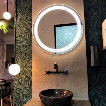 RUSTIC ROUND BLACK MARBLE SINK 40CM