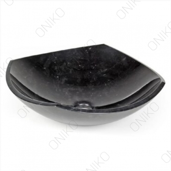 ORIGAMI BLACK MARBLE WASHBASIN 38x38x15cm