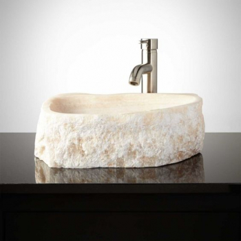 LAVABO ÓNIX BLANCO IRREGULAR RUSTICO 40cm
