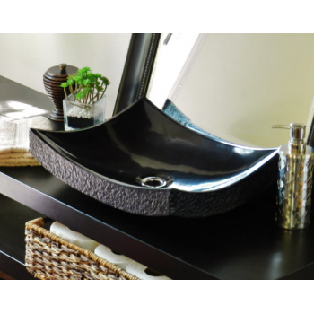 NATURAL STONE SINK MARBLE BLACK 40 x 40 cm OMNMP40