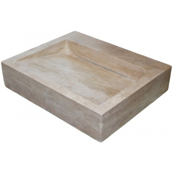 NATURAL STONE SINK MARBLE BEIGE 40 x 30 cm