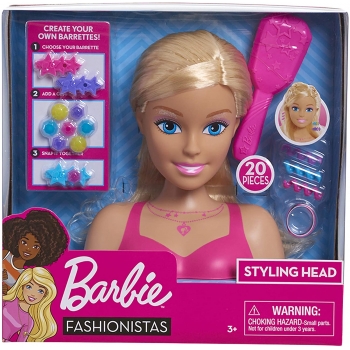 Barbie small styling head blonde