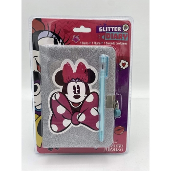 Diario glitter Minie Mouse