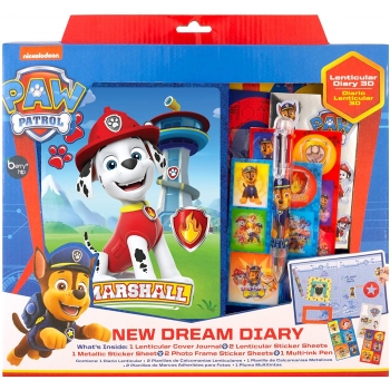 Diario Lenticular 3D Paw Patrol