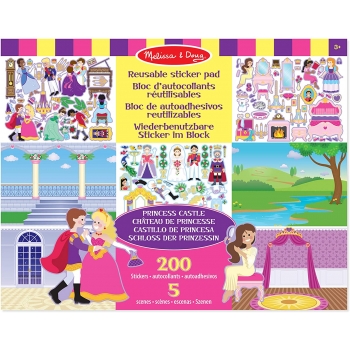 Melissa & Doug - Princess Castle Almohadillas Adhesivas Reutilizables