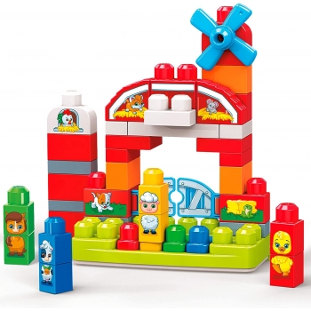 Mega Bloks Preschool Construcción - Infantil Y Preescolar Granja Musical De Construcción, +1 Año, Gct50