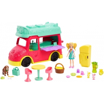 Polly Pocket Camión de Licuados, Food Truck, Nueva Polly