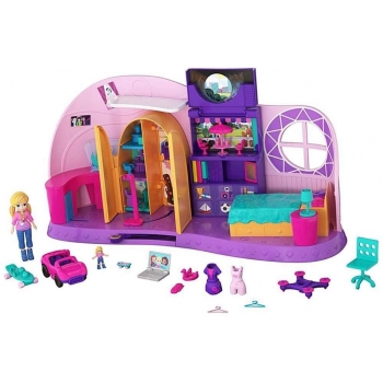 Polly Pocket Set de Juego Cuarto Transformable