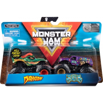 Monster Jam 6044943 Vehículo Escala 1:64, 2 Pack