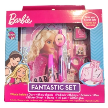 Set Barbie Crea Tu Propio Diario Pluma Reveladora Linterna