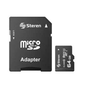 Memoria microSD XC de 64 GB, clase UHS- IU1, V10, A1, con adaptador SD