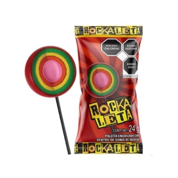 Sonrics Rockaleta Chili Lolly Pop 18-Pieces pack