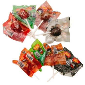 Vero lollipops Assorted Bomb 40-Pieces pack