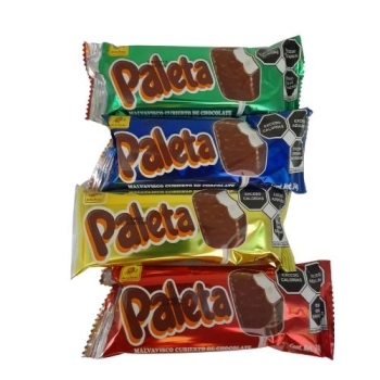 De la Rosa Paleta malvavisco de chocolate c/20Pzs