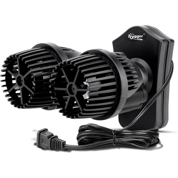 HYGGER GENERADOR DE OLAS DOBLE HG020-12W PARA ACUARIOS DE 100-200 GAL CON MAGNETO (2100 GPH)