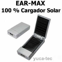 100 % Cargador Solar - EAR-MAX Fuerte Recargable