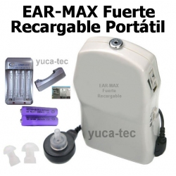 EAR-MAX Fuerte Recargable Portátil Sordera Aparato Auditivo Auxiliar