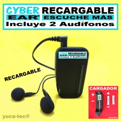 Cyber Ear RECARGABLE / Escuche Más - Amplificador De Sonido -  Aparato Auditivo