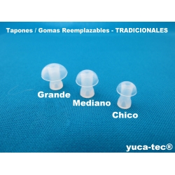 Tapones / Gomas Paquete de 3 Reemplazables para el Auditivito - Estandar