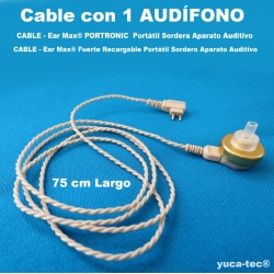 CABLE con 1 Audífono  - Ear Max®