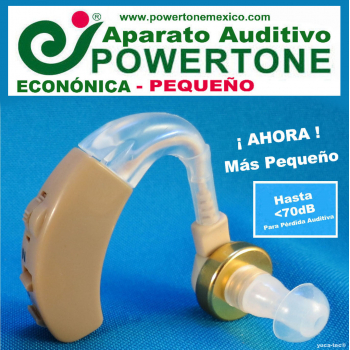 POWERTONE® ECONÓMICA Pequeño - Aparato Auditivo Auxiliar