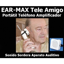 EAR-MAX Tele Amigo Portátil Teléfono Amplificador de Sonido Sordera Aparato Auditivo