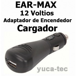 12 voltios / Adaptador de Encendedor / Cargador - EAR-MAX Fuerte Recargable