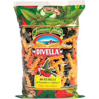 PASTA FUSILLI MIXTO DIVELLA 500 GRS