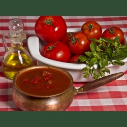 SALSA ALBAHACA TOMATE ENVASE DE ½ lt.