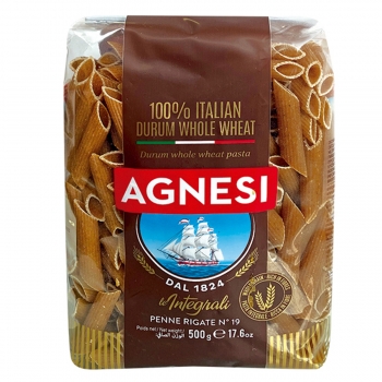 PASTA PLUMA INTEGRAL AGNESI 500 G