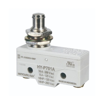 Micro switch básico con pivote 1NA+1NC 10amp 250vca Mca.HANYOUNG