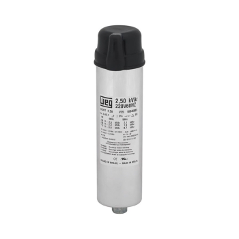 Unidad capacitiva trifásica UCWT 0,5 Kvar  240vca dimensiones  60X156mm Marca Weg