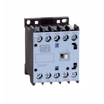 Contactor compacto CWC07 7Amp 1NA bobina por definir en VCA p/riel din  Mca Weg.