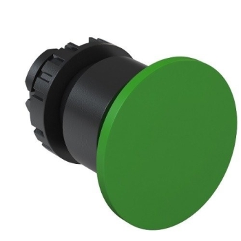 Botón hongo sin retención de 22mm de diámetro color verde con 1NA IP67 Mca Weg