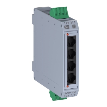 Módulos de control SCW100 4puertos Modbus-RTU A/compatible SCW100-CM + Cable RJ45 Mca Weg