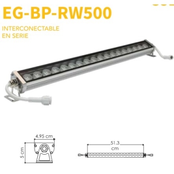 Drive led de 50 centímetros de 18W 24VDC a 8º de apertura IP65 Blanco frio Mca Energain