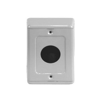 Caja metálica 1 orificio para botón de 25mm HANYOUNG