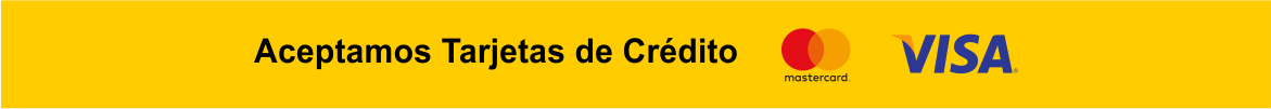 Aceptamos Todas las Tarjetas de Credito