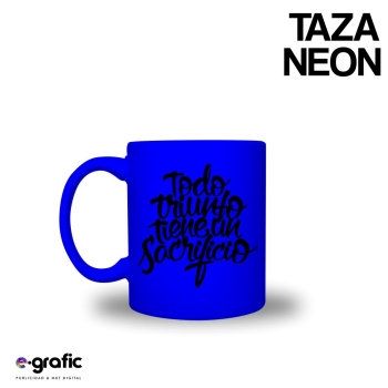 TAZA NEON PERSONALIZADAS