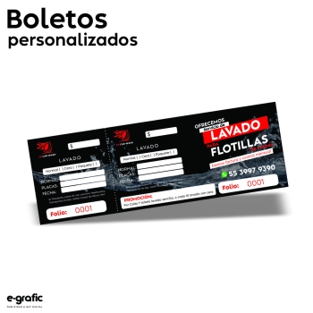 Boletos personalizado para eventos