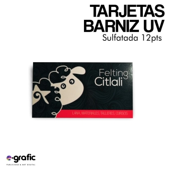 Tarjetas de Presentación Barniz Uv